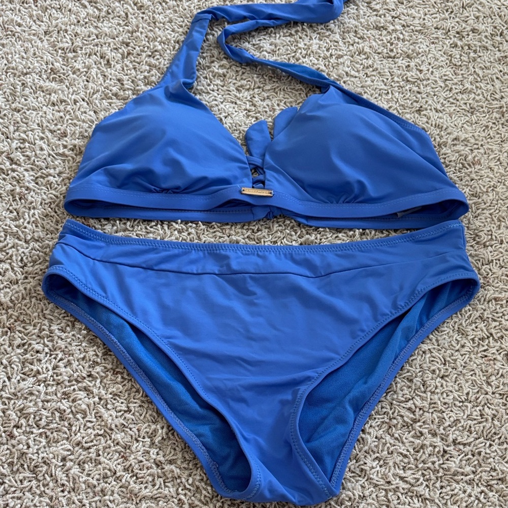Elegant Azure Bikini Set from Montenegro